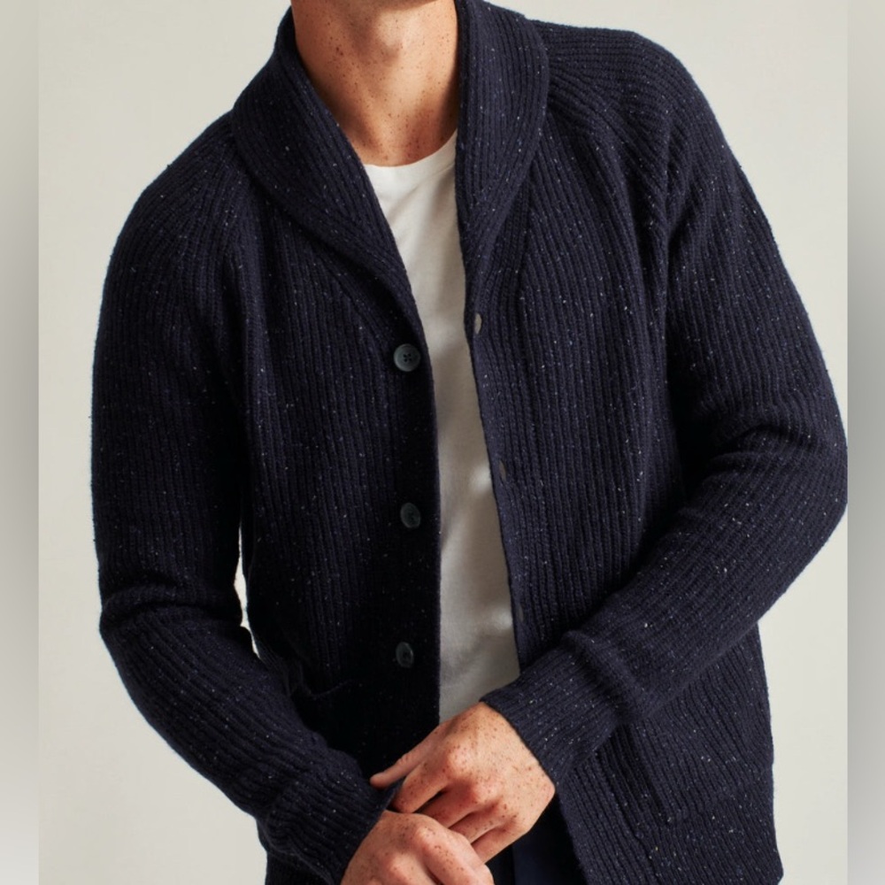 Bonobos Donegal Shawl Cardigan Men's Grandpa Cardigan Size M Slim - Picture 9 of 10
